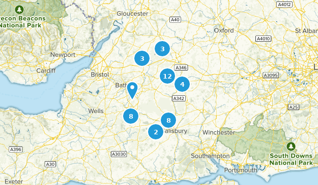 Wiltshire, England Map