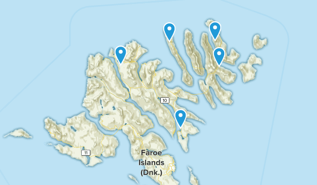 Eysturoy, Faroe Islands Map