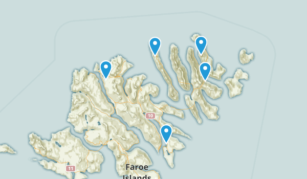 Eysturoyar, Faroe Islands Map