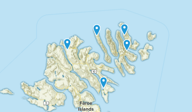 Eysturoyar, Faroe Islands Map
