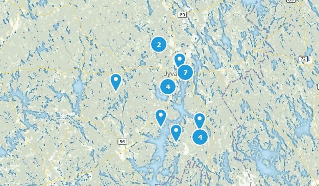 Finlande-Centrale, Finlande Map