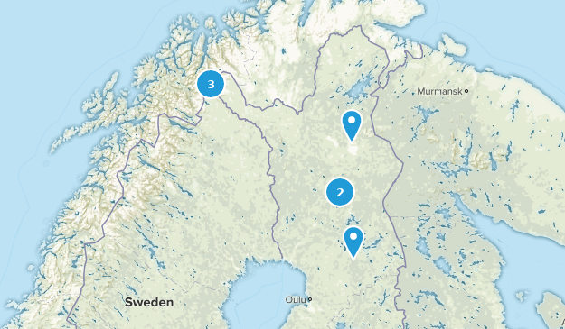 Lapland, Finnland Map