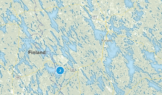 Northern Savonia, Finlandia Map