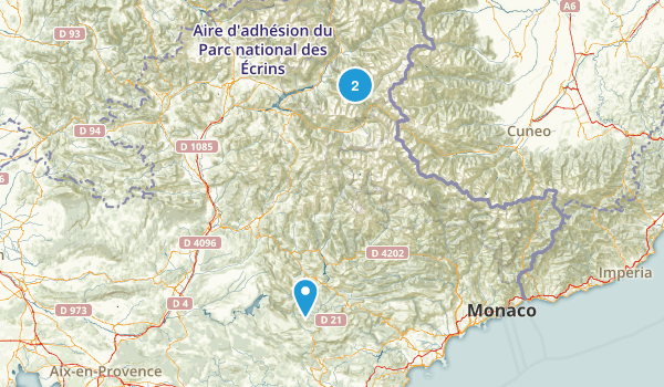 Alpes-de-Haute-Provence, France Map