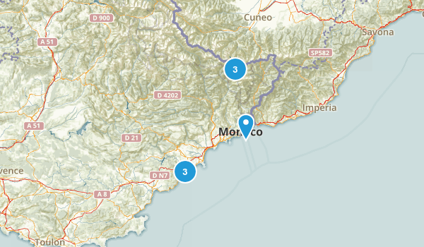 Alpes-Maritimes, France Map