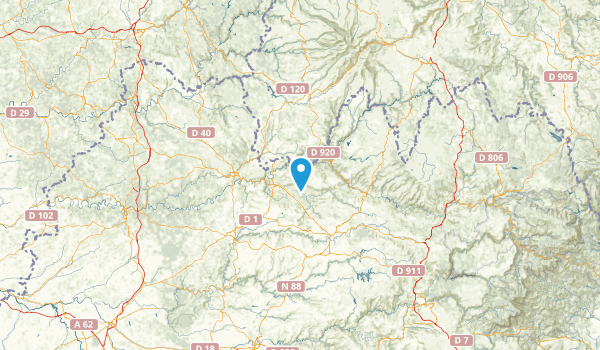 Aveyron, France Map