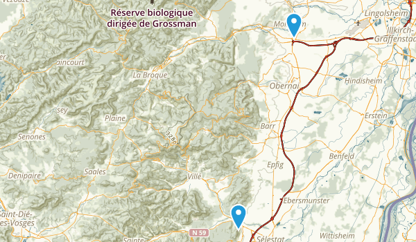 Bas-Rhin, France Map