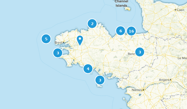 Brittany, France Map