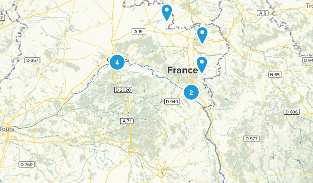 Centre-Val de Loire, France Map