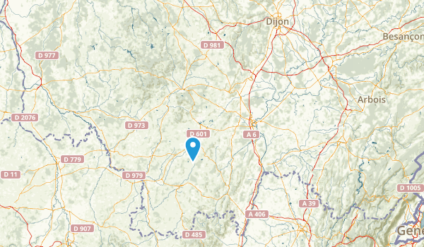 Côte-d'Or, France Map