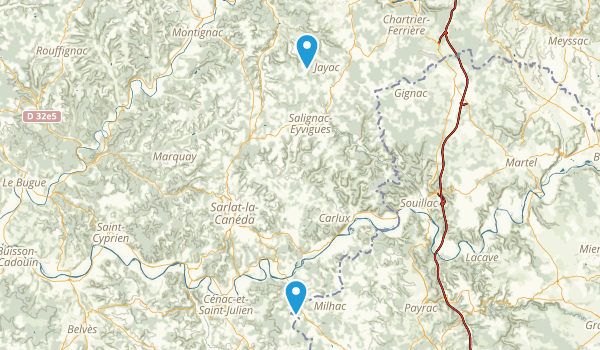 Dordogne, France Map