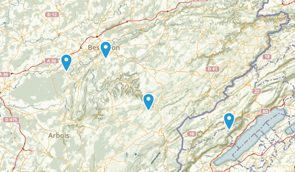 Doubs, France Map