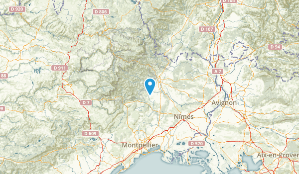 Gard, France Map