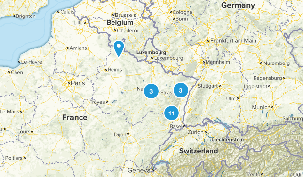Grand Est, Frankreich Map