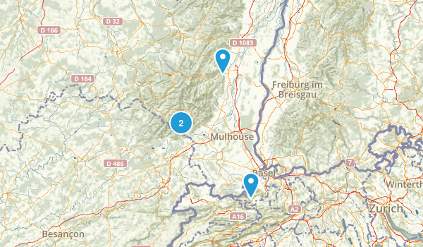 Haut-Rhin, France Map