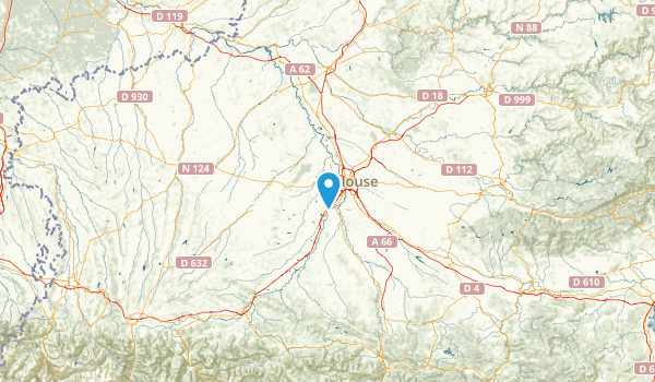 Haute-Garonne, France Map