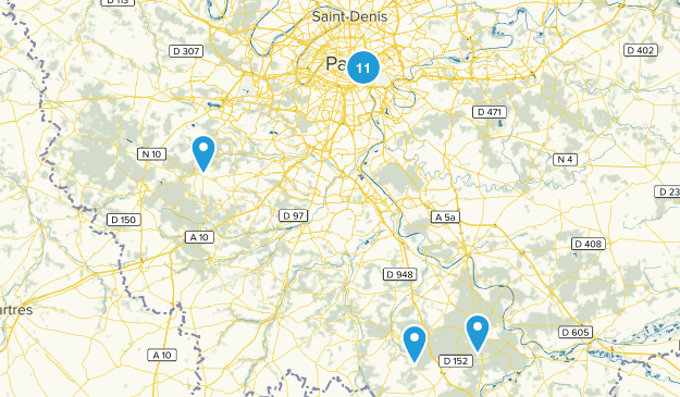 Île-de-France, France Map