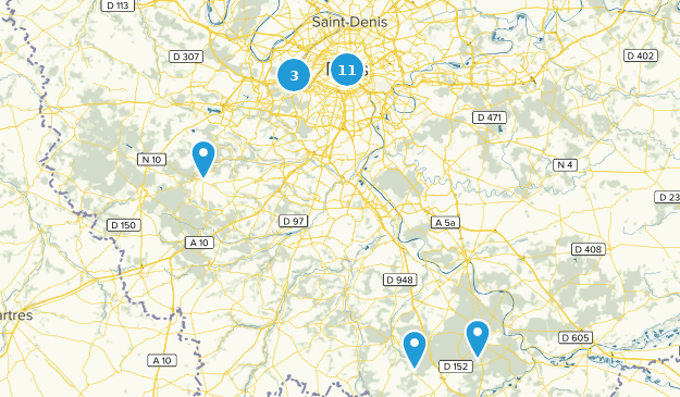 Île-de-France, France Map