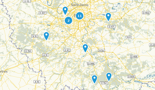 Île-de-France, Frankreich Map