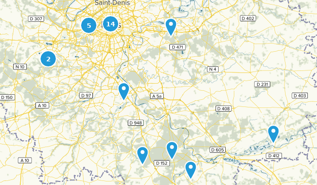 Île-de-France, Francia Map