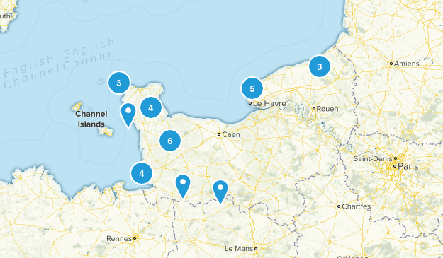 Normandy, France Map