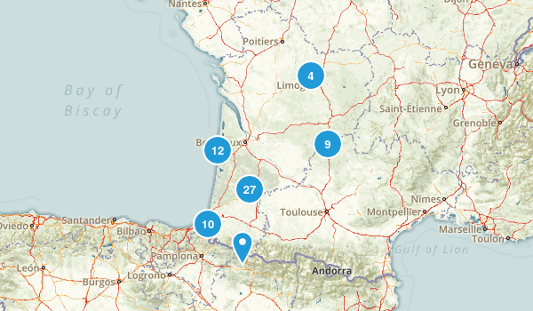 Nouvelle-Aquitaine, France Map