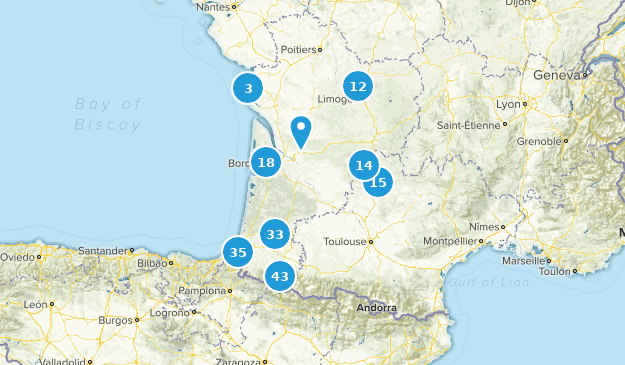 Nouvelle-Aquitaine, Frankreich Map