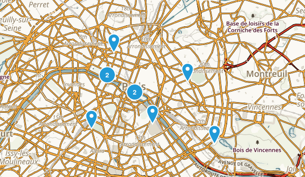 Paris, France Map