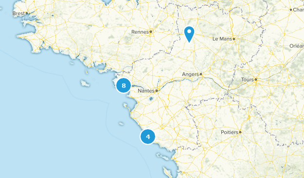 Pays de la Loire, France Map