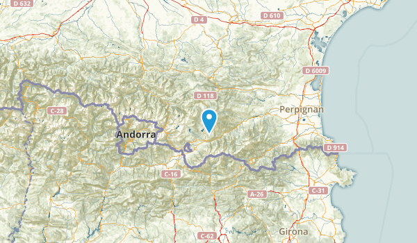 Pyrénées-Orientales, France Map