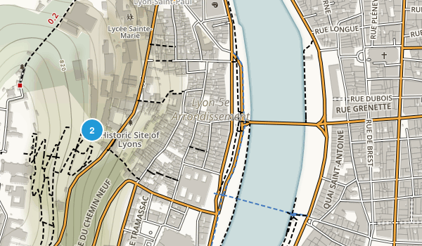 Rhône, France Map
