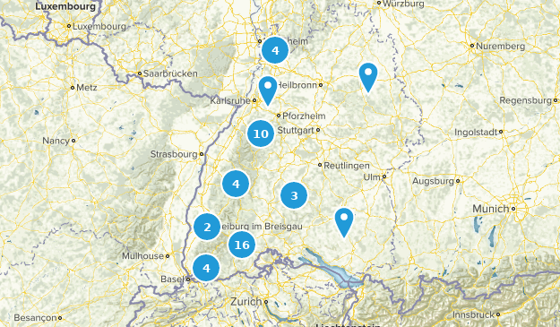 Baden-Württemberg, Deutschland Map