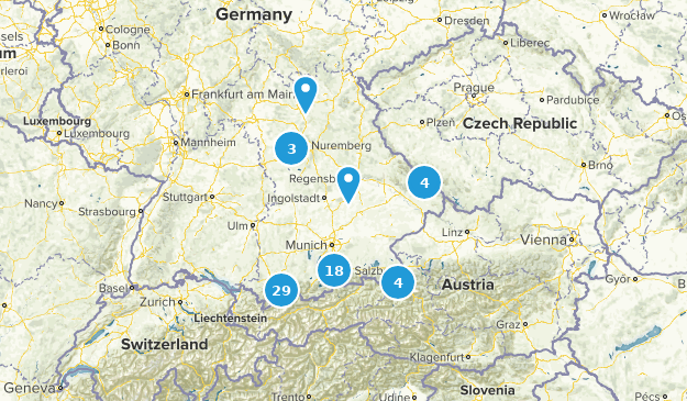 Bavaria, Germany Map