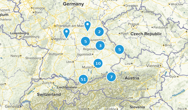 Bavière, Allemagne Map