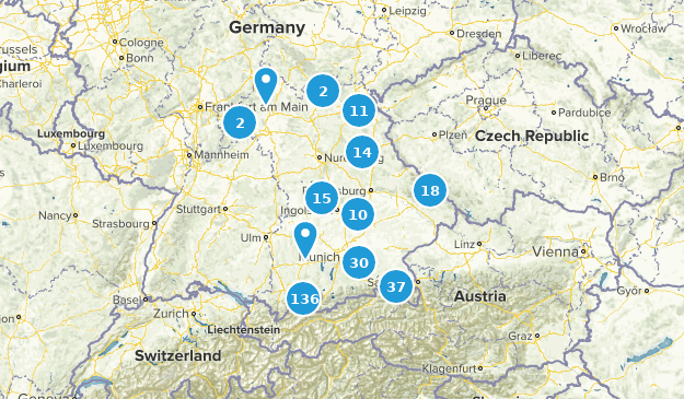 Bayern, Deutschland Map
