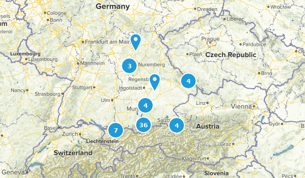 Bayern, Germany Map