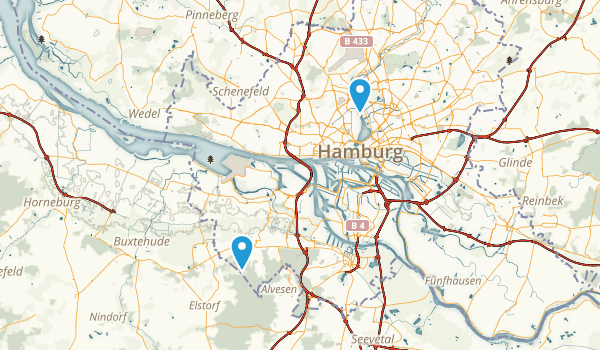 Hamburg, Germany Map