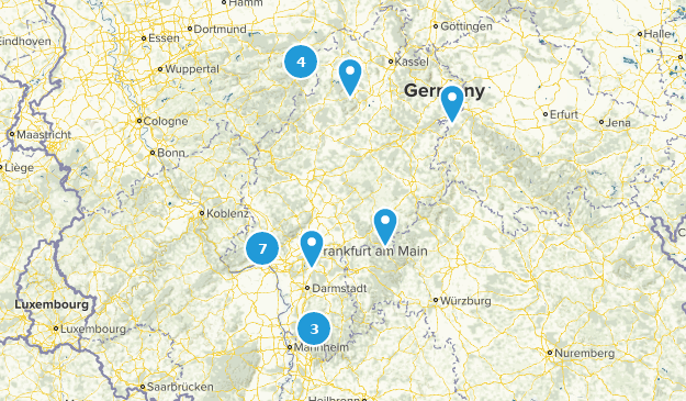 Hesse, Allemagne Map