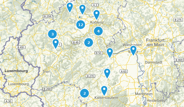 Rhineland-Palatinate, Germany Map