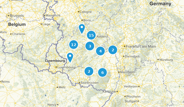 Rheinland-Pfalz, Deutschland Map