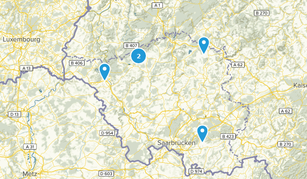Saarland, Germany Map