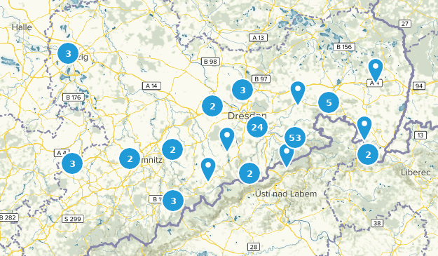 Saxony, Germany Map
