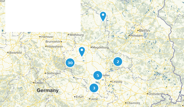 Saxe-Anhalt, Allemagne Map