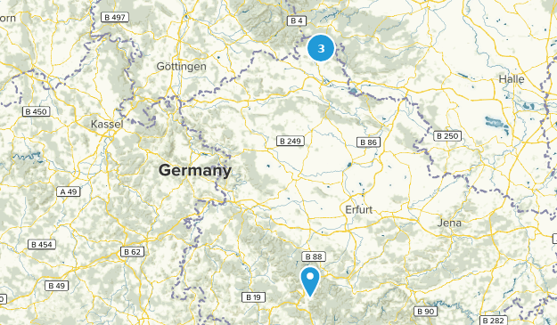 Thüringen, Germany Map