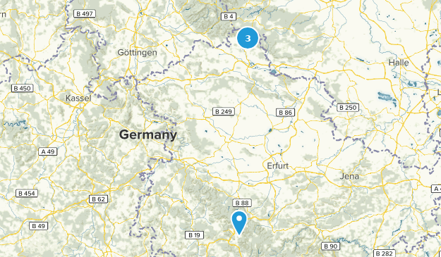 Thuringia, Germany Map