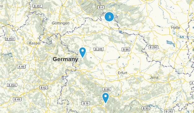 Thuringe, Allemagne Map