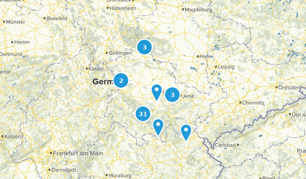 Thüringen, Deutschland Map