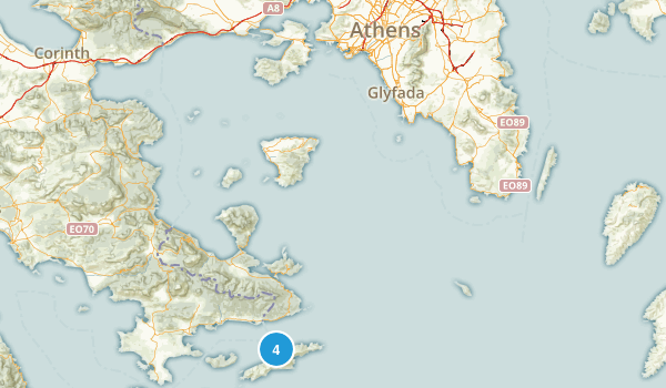 Attica, Greece Map