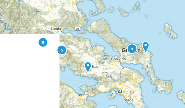 Central Greece, Greece Map