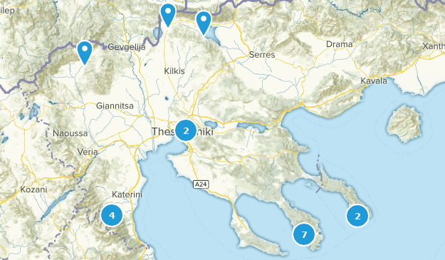 Central Macedonia, Greece Map